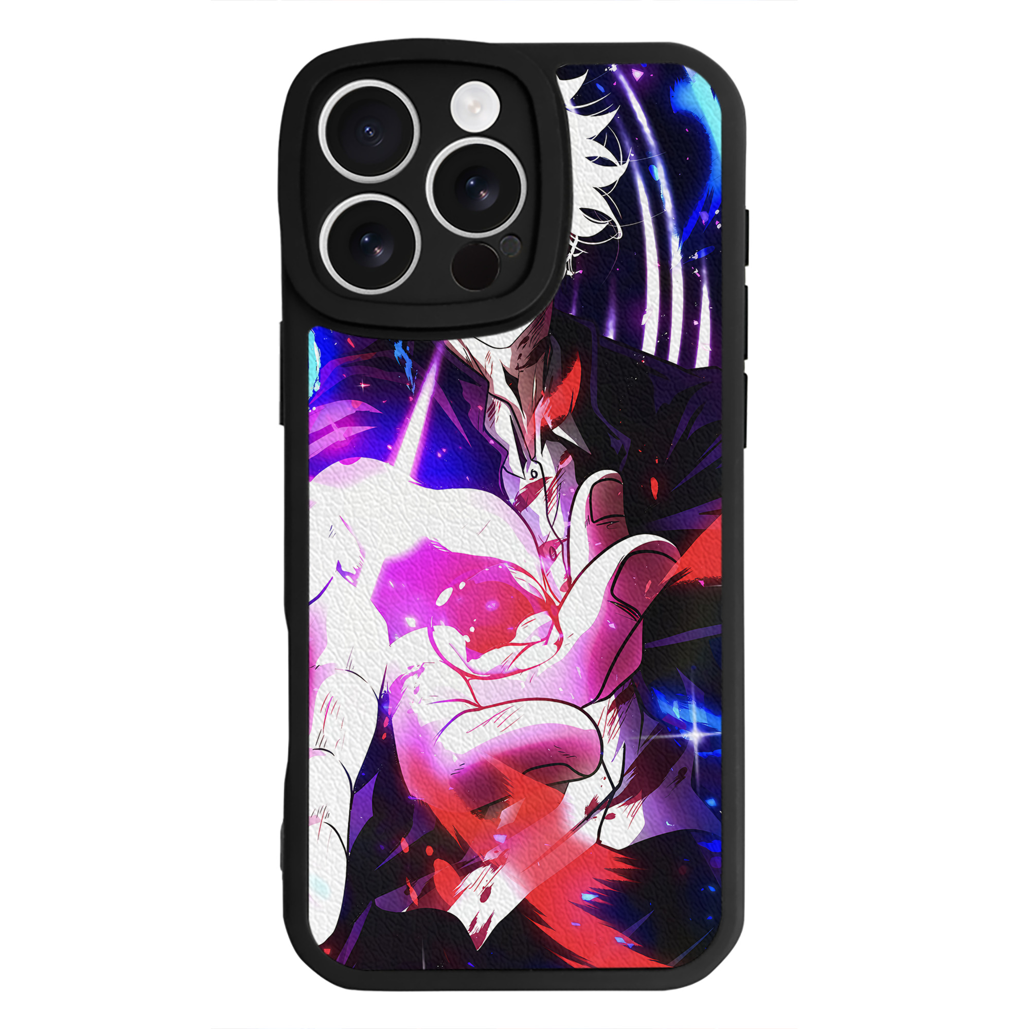 （画像用） 呪術廻戦 Jujutsu Kaisen 【iPhone 16シリーズ対応】シリコンスマホケース（レザー調） 材質：シリコン